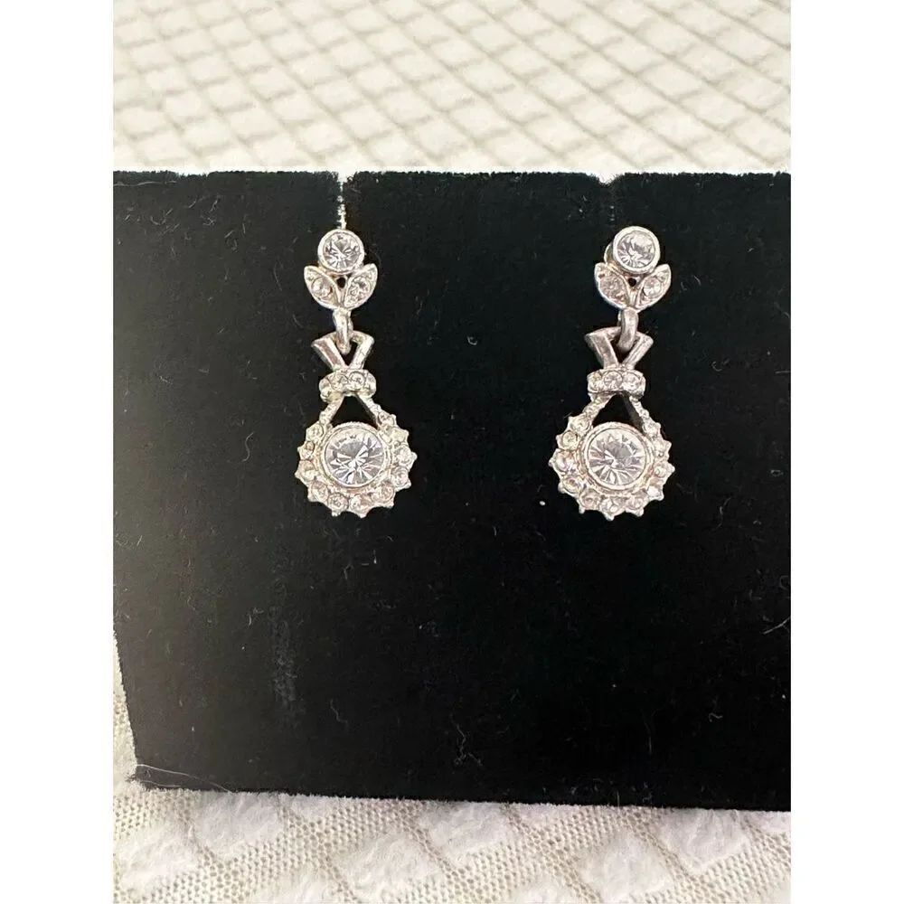 Silver tone earrings